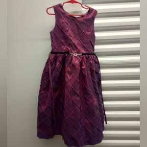 Elegant Burgundy Kids Dress